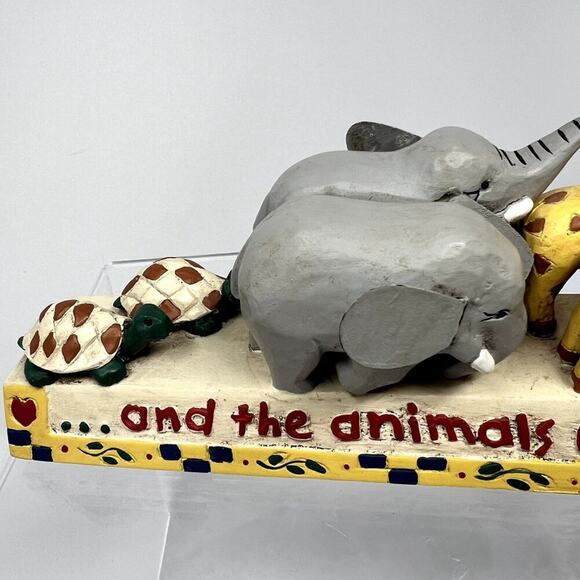 Noah's Ark Wood Figurine Animals Came 2 x 2 Midwest Cannon Falls Decor Nursery - Picture 7 of 9